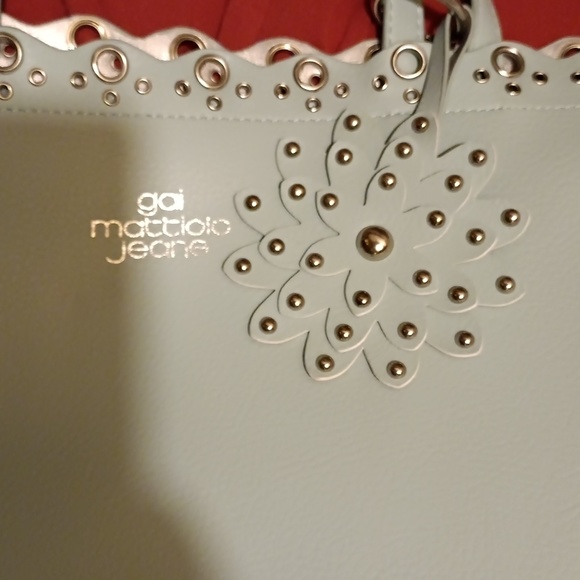 GAI MATTIOLO JEANS PURSE LIGHT BLUE        ITALY NEW - Picture 2 of 4